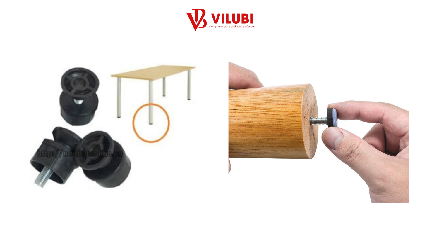 chân tăng chỉnh đế nhựa